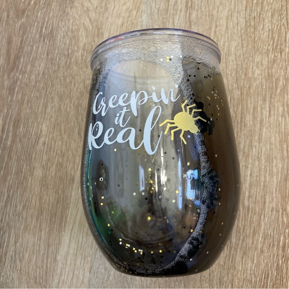 Stemless wine plastic Halloween themed cup - Picture 3 of 7